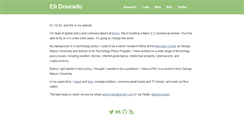 Desktop Screenshot of elidourado.com
